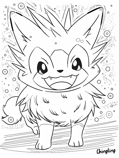 Joyful Chingling Coloring Page - 0