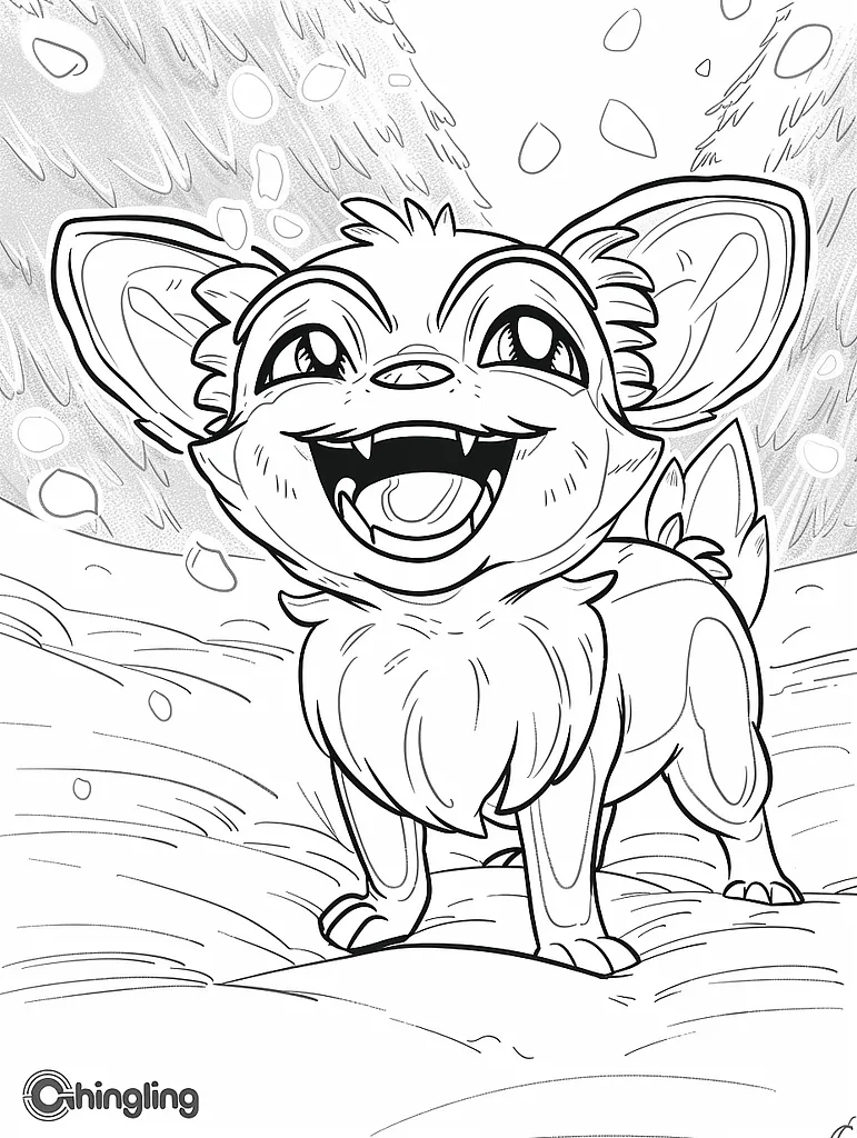 Joyful Chingling Coloring Page 3