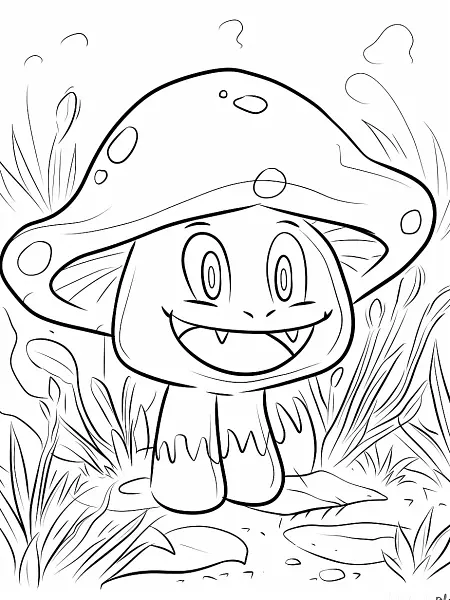 Joyful Hydrapple Pokemon Coloring Page - 2