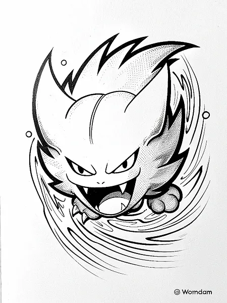 Fierce Wormadam Pokemon Coloring Page