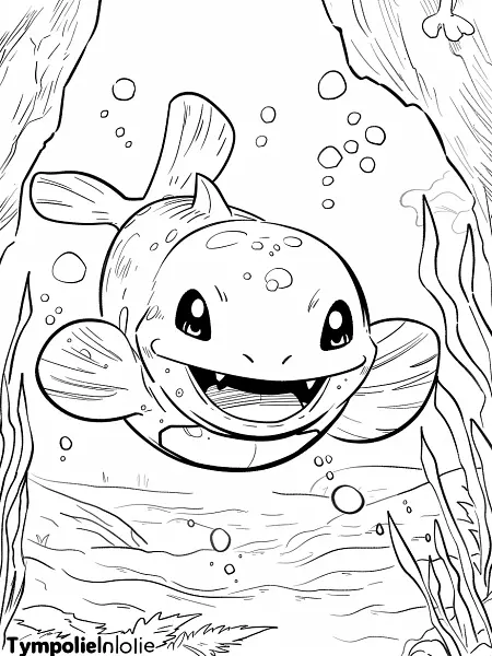 Cheerful Tympole in an Underwater Cave - 3