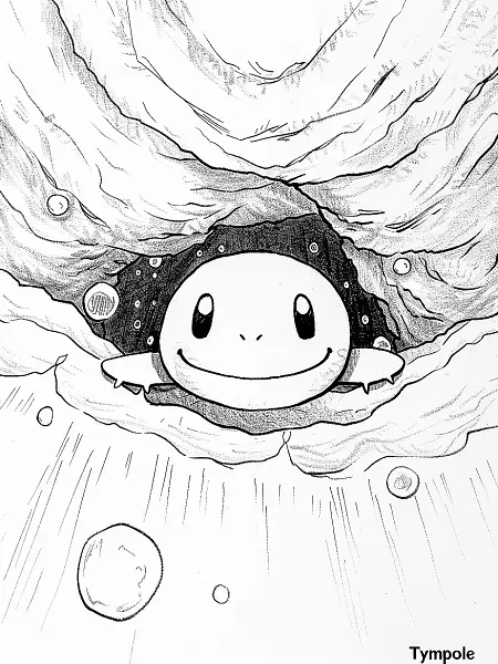 Cheerful Tympole in an Underwater Cave - 0