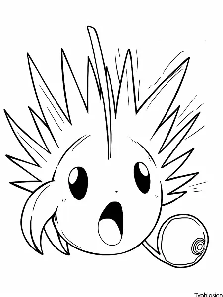 Surprised Typhlosion Coloring Page - 2