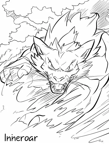 Fierce Incineroar Coloring Page - 2