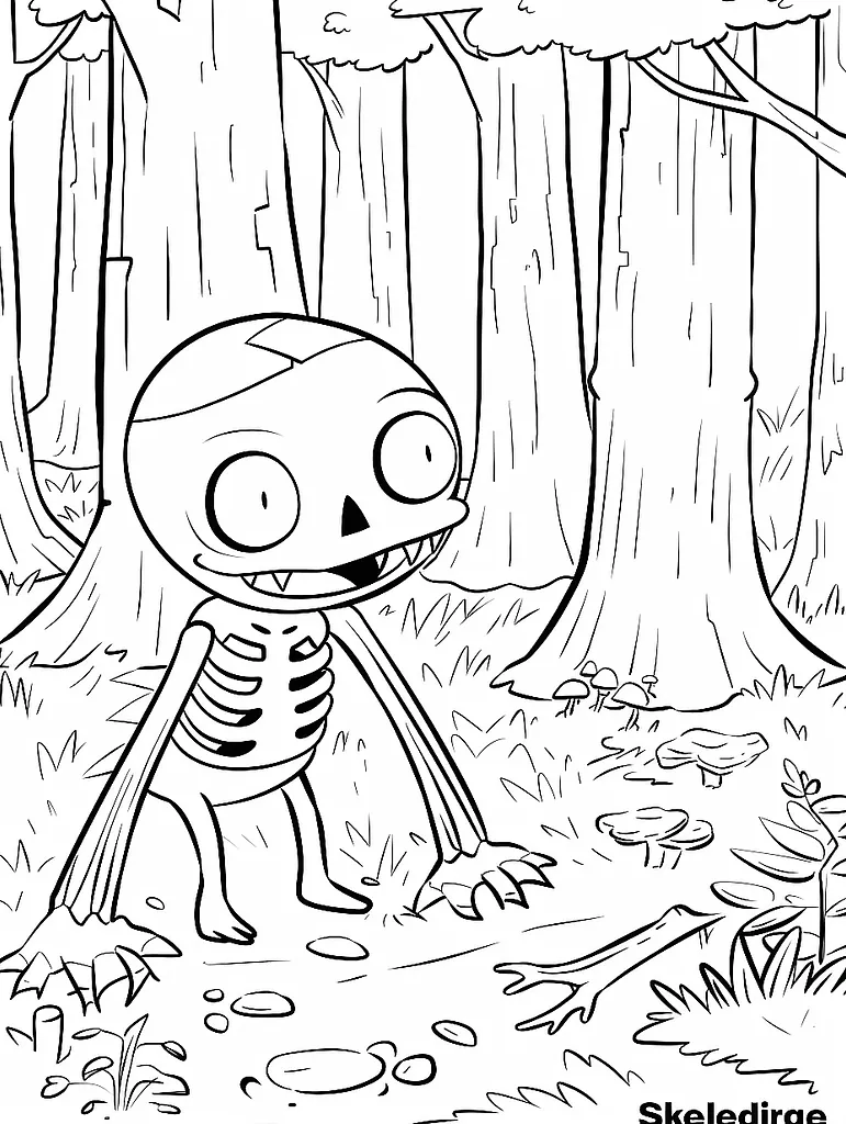 Skeledirge in a Spooky Forest 2