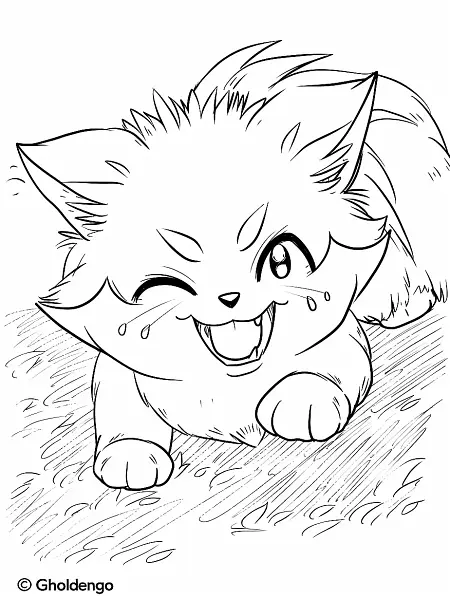 Mischievous Gholdengo Coloring Page - 1