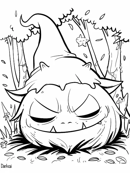 Sleepy Darkrai in an Enchanted Forest - 2