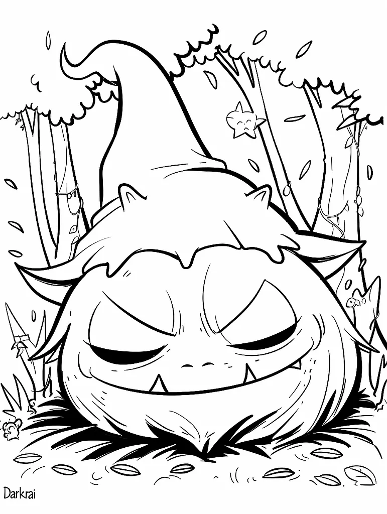 Sleepy Darkrai in an Enchanted Forest 3