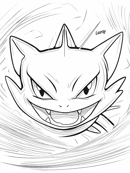 Fierce Luxray Pokemon Coloring Page - 2