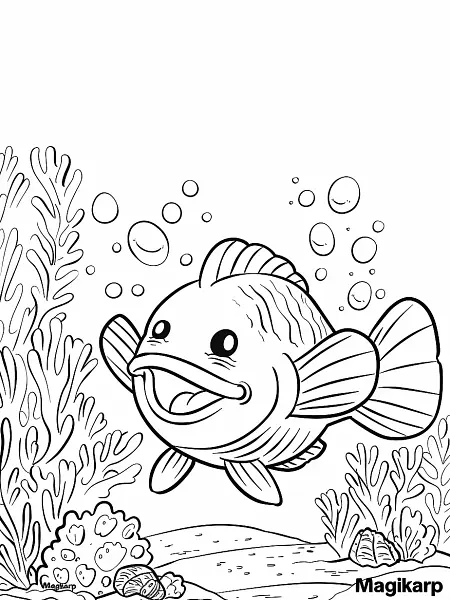 Joyful Magikarp in Coral Reef - 2