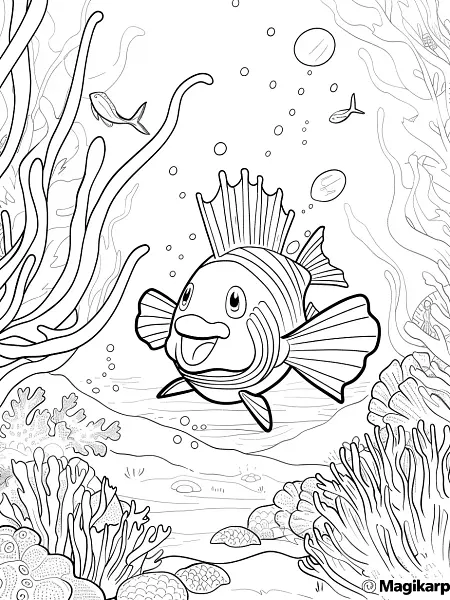 Joyful Magikarp in Coral Reef - 3