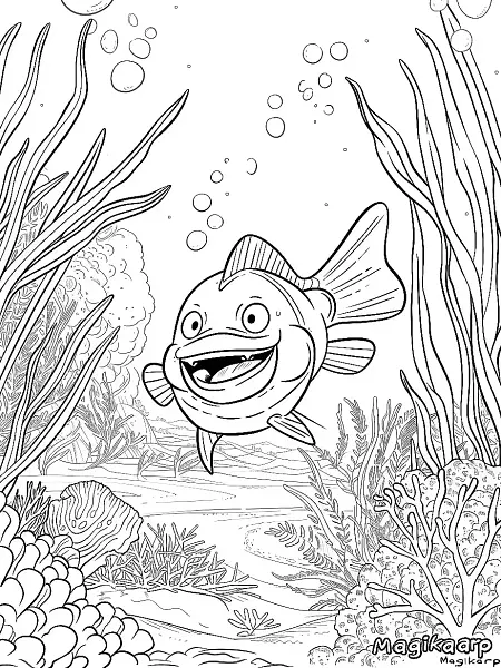 Joyful Magikarp in Coral Reef - 0