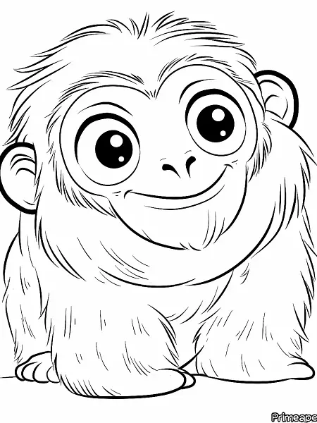 Mischievous Primeape Pokemon Coloring Page - 1