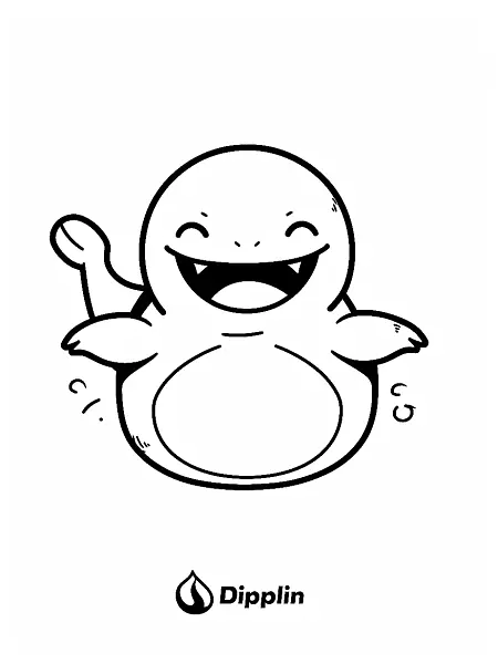 Joyful Dipplin Pokemon Coloring Page - 0