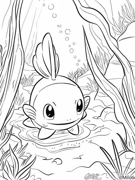 Serene Milotic in an Underwater Cave - 0