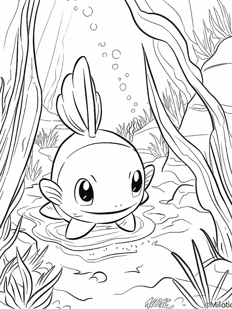 Serene Milotic in an Underwater Cave