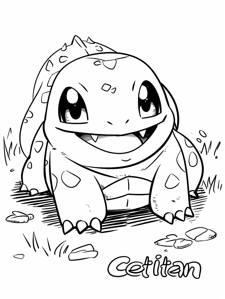 Cheerful Cetitan Pokemon Coloring Page 4