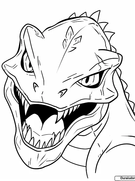 Fierce Duraludon Pokemon Coloring Page - 3