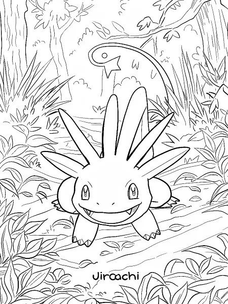 Joyful Jirachi in a Forest Clearing - 0