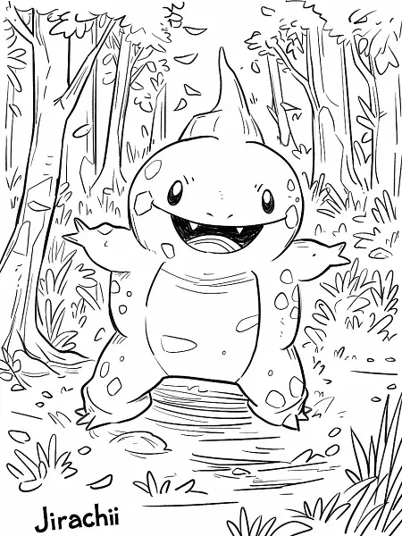 Joyful Jirachi in a Forest Clearing - 1