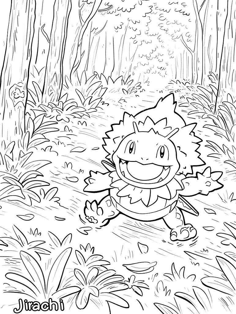 Joyful Jirachi in a Forest Clearing 4