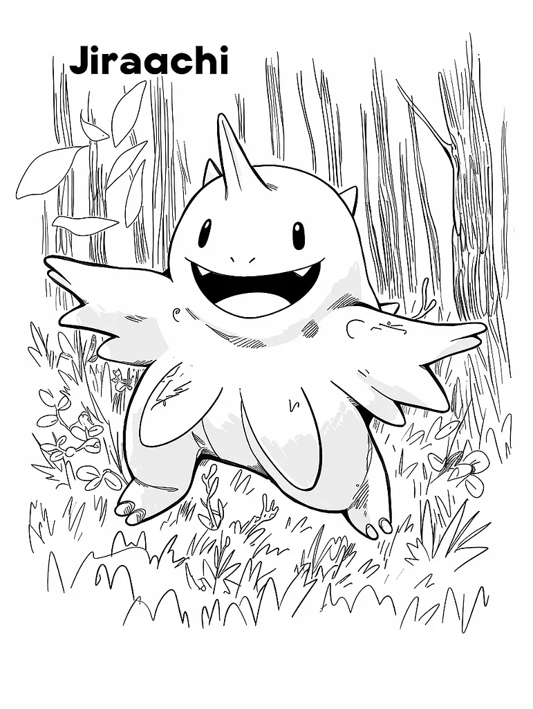 Joyful Jirachi in a Forest Clearing 3