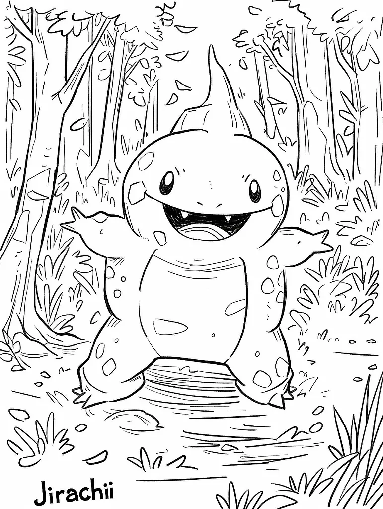 Joyful Jirachi in a Forest Clearing 2