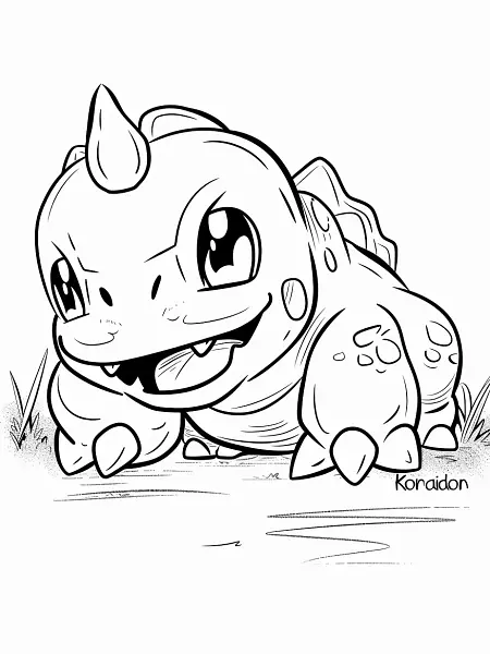 Playful Koraidon Pokemon Coloring Page - 3