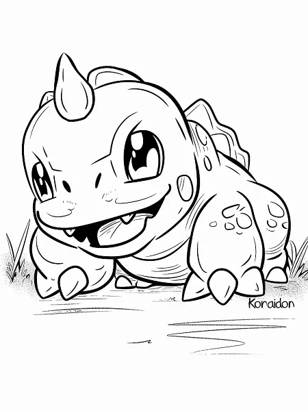 Playful Koraidon Pokemon Coloring Page - 2