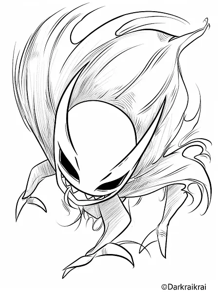 Mysterious Darkrai Pokemon Coloring Page - 2