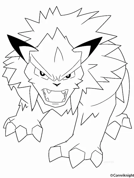 Fierce Corviknight Coloring Page - 0