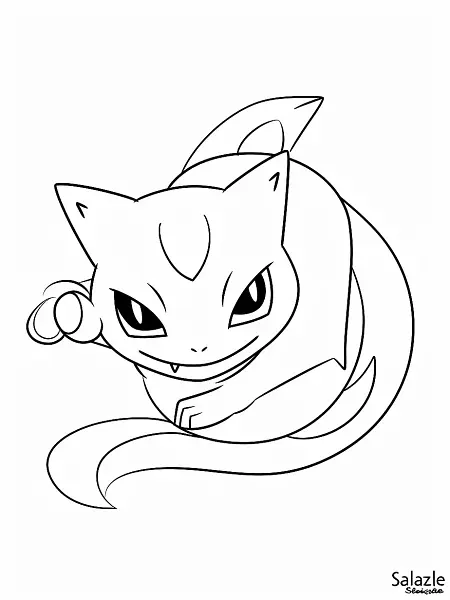 Mischievous Salazzle Coloring Page - 2