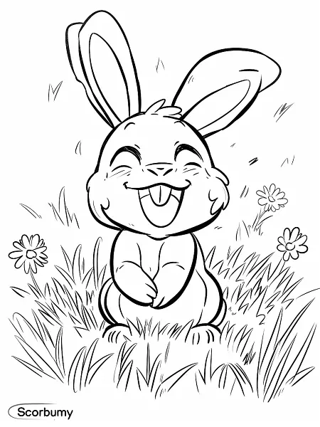 Joyful Scorbunny in a Sunny Meadow - 2