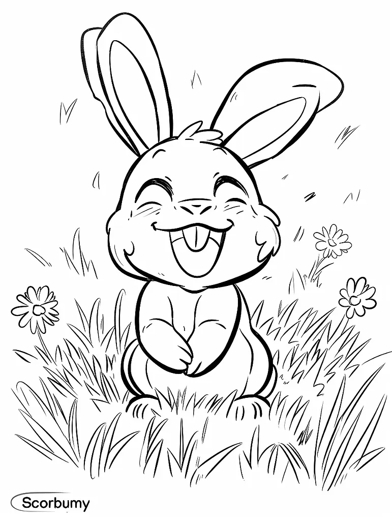 Joyful Scorbunny in a Sunny Meadow 3