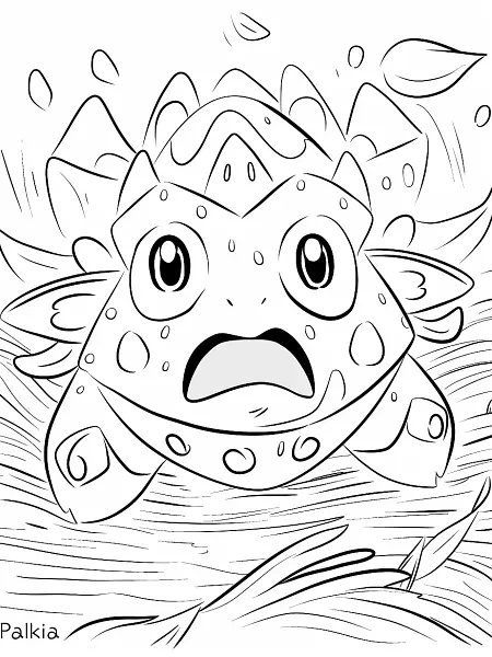 Surprised Palkia Coloring Page - 2