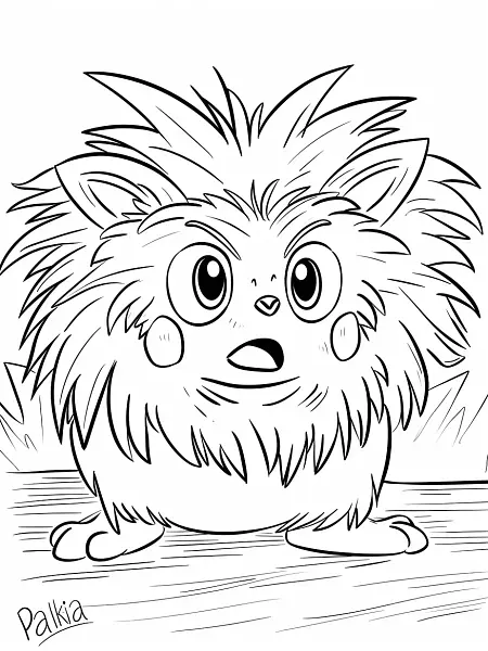 Surprised Palkia Coloring Page - 3