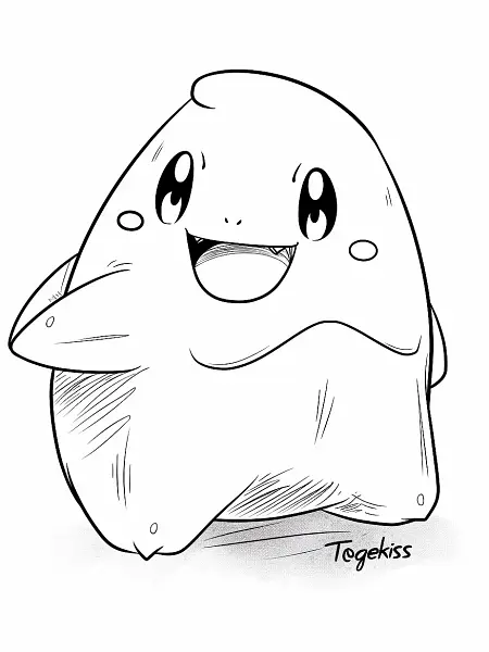 Joyful Togekiss Coloring Page - 2