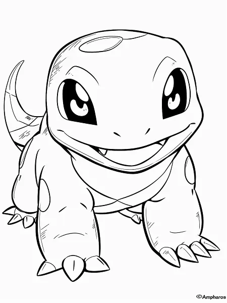 Cheerful Ampharos Coloring Page - 3