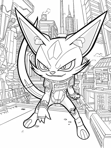 Stakataka Pokemon in Futuristic City - 2