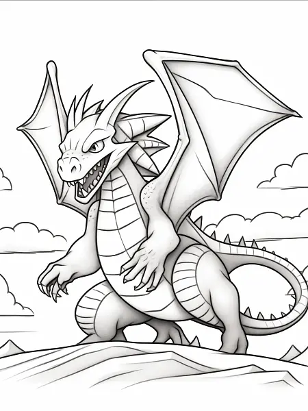 Charizard standing on a rock - 0