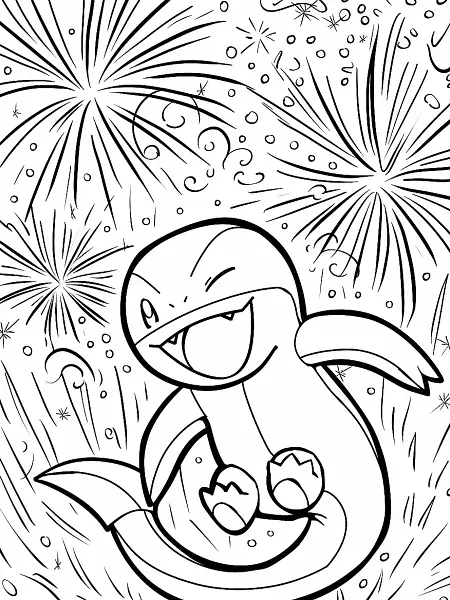 Blacephalon Pokemon with Fireworks Background - 1