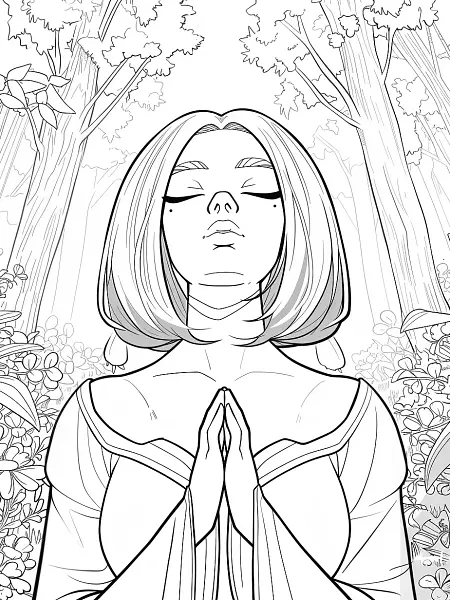 Gardevoir Pokemon Serene Coloring Page - 2