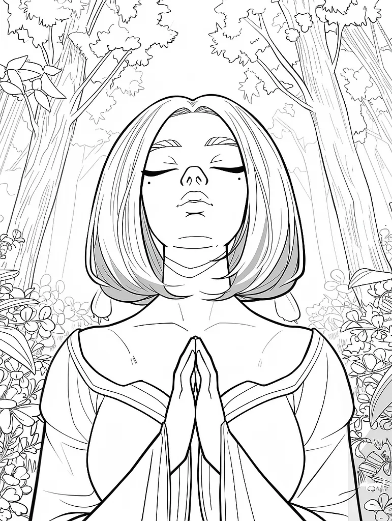 Gardevoir Pokemon Serene Coloring Page 3