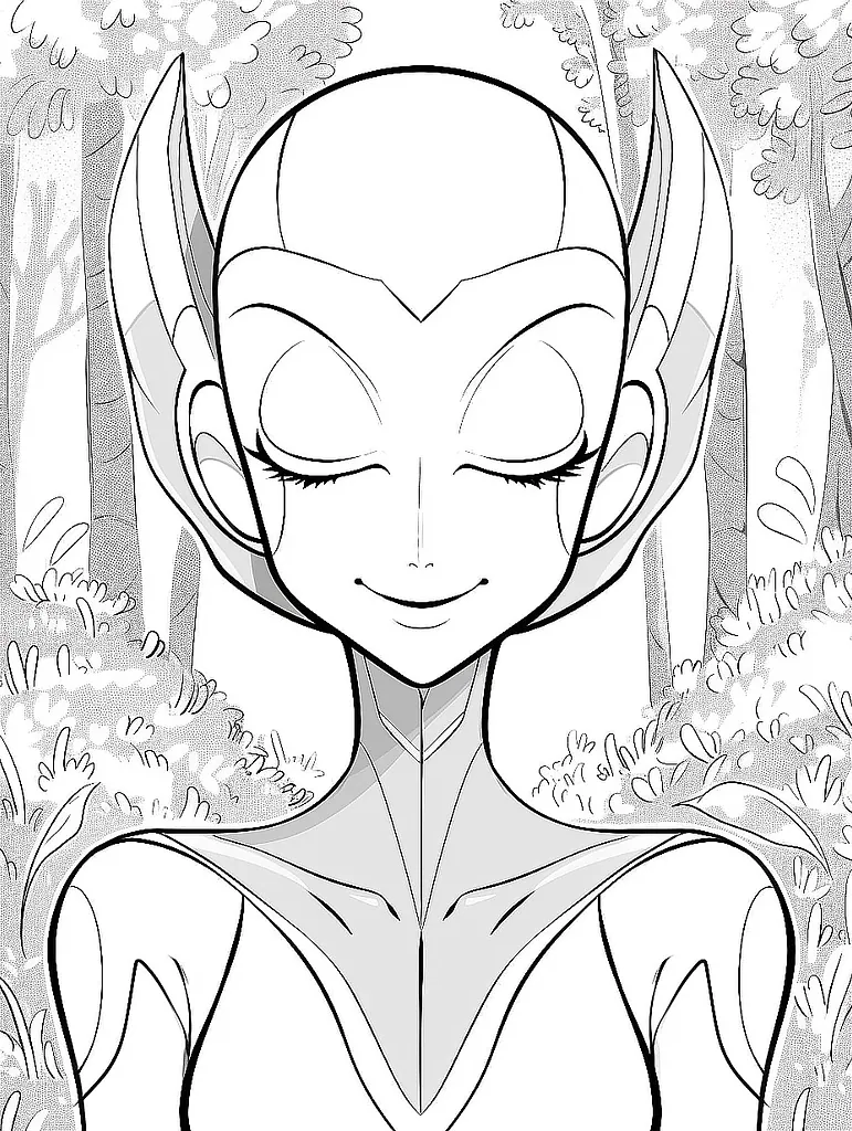 Gardevoir Pokemon Serene Coloring Page