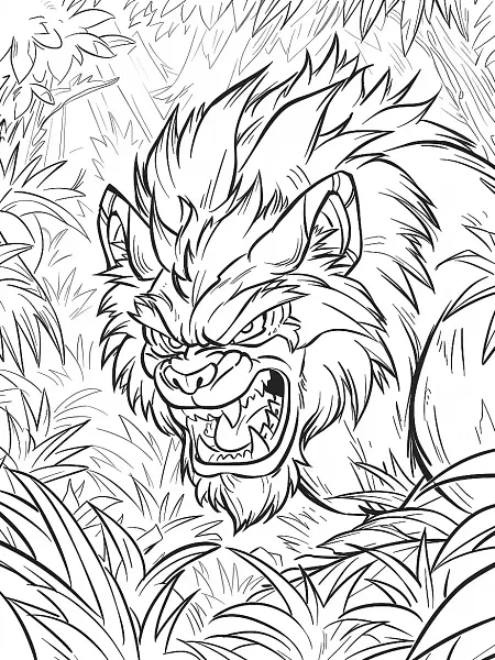 Incineroar Pokemon Coloring Page - 1