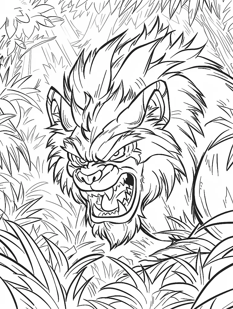 Incineroar Pokemon Coloring Page 2