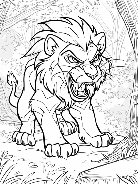 Durant Pokemon in Forest Coloring Page - 3